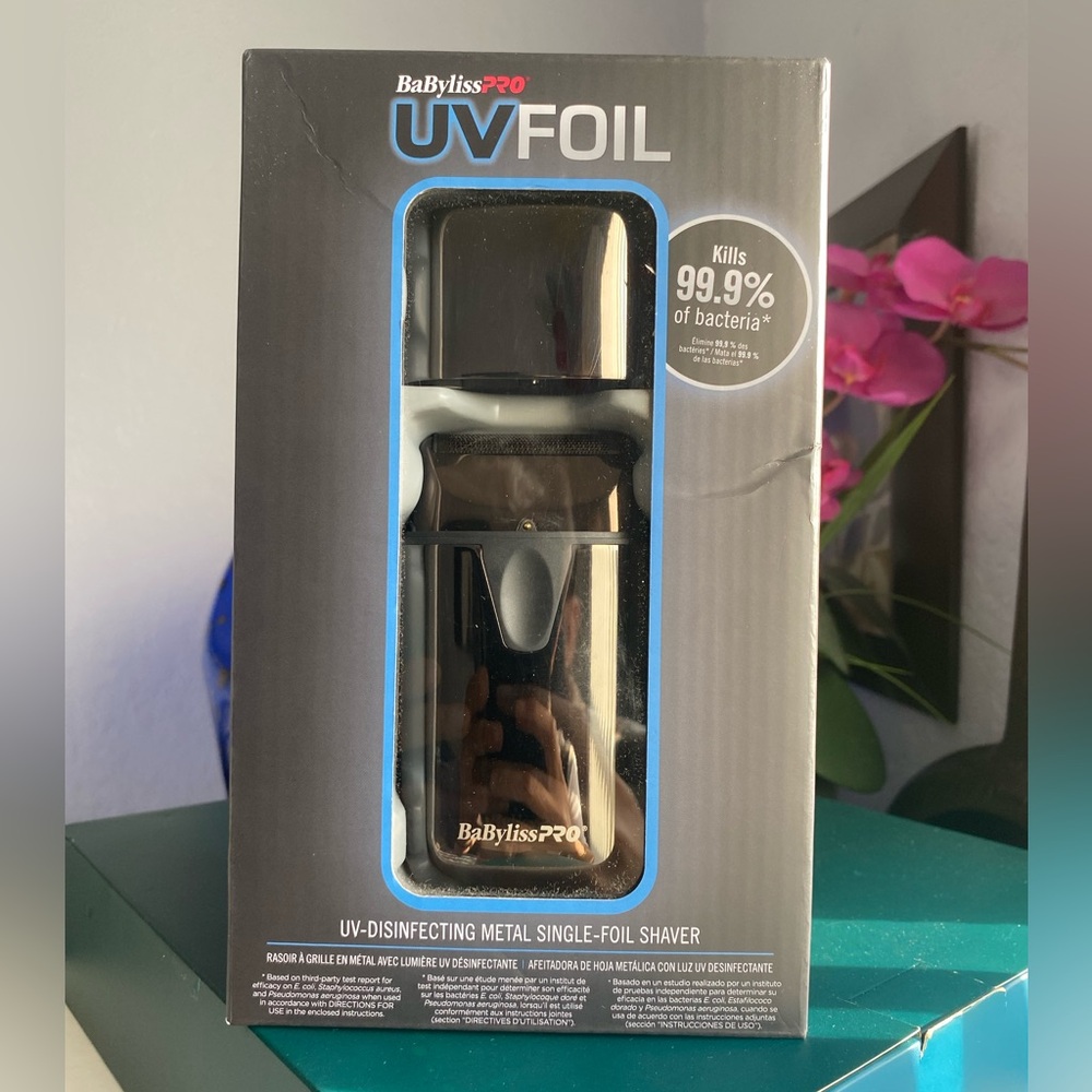 BaByliss PRO UV-Disinfecting Metal Single-Foil Shaver
